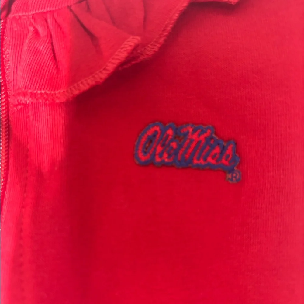 Red Ole Miss Kids One Piece 12m